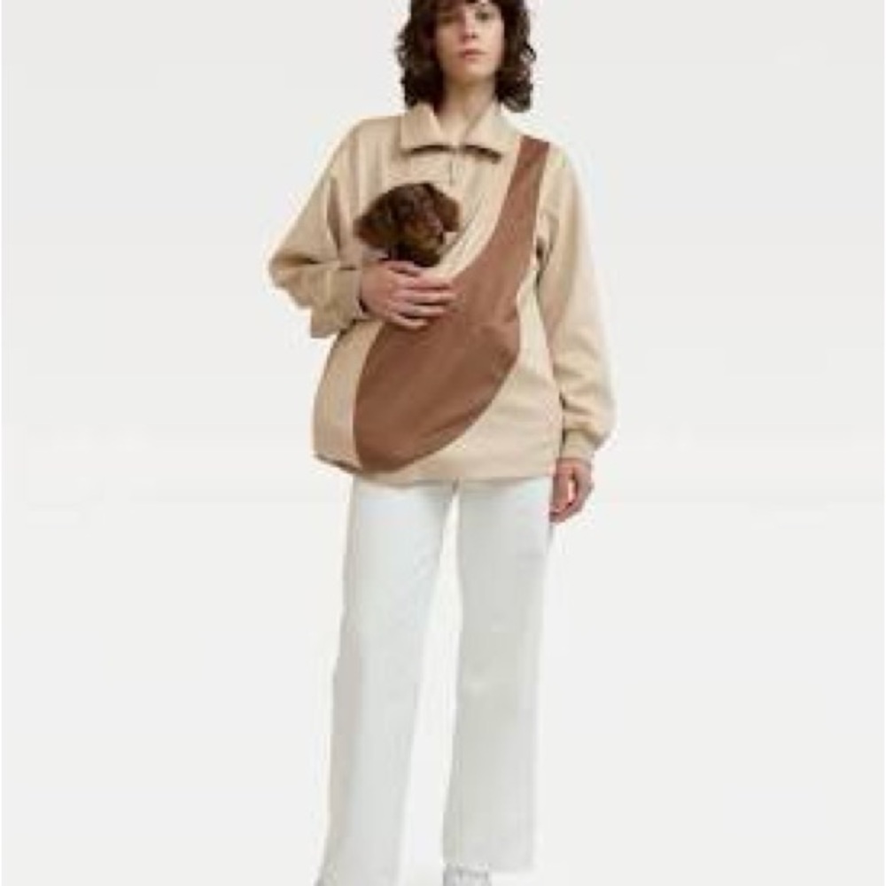 Riikyu Kangaroo Pouch fleece pullover